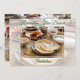 Ramadan Iftar Abendessen Islamische muslimische Ei Einladung