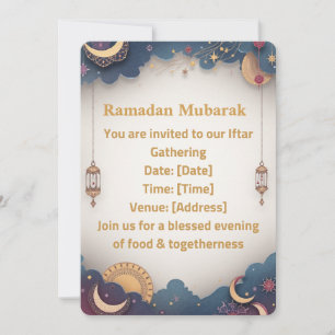 Ramadan-Iftar-Einladung Elegantes islamisches Go Einladung