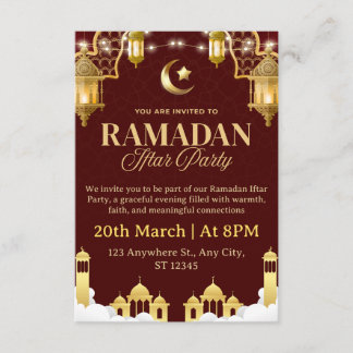 Ramadan-Iftar-Einladungskarte Einladung