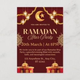 Ramadan Iftar Invitation Card Einladung