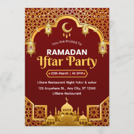 Ramadan Iftar Invitation Card Einladung