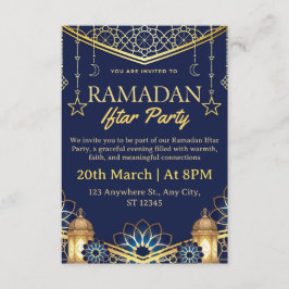 Ramadan Iftar Invitation Card Einladung