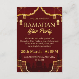Ramadan Iftar Invitation Card Einladung