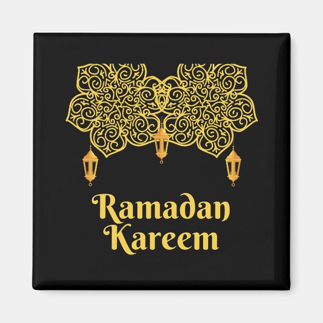 Ramadan Kareem Bedeutung - Eid Mubarak 2026   Magnet (Vorne)