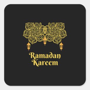 Ramadan Kareem Bedeutung - Eid Mubarak 2026 Quadratischer Aufkleber