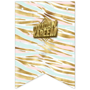Ramadan Kareem Blume Wimpelkette