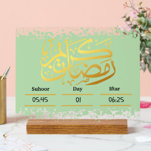 Ramadan Kareem Calender Decorative Acrylschild