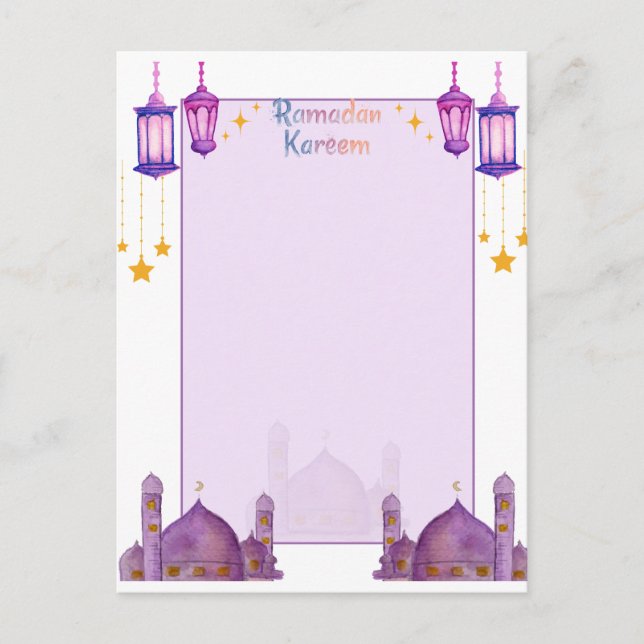 Ramadan Kareem Cards Postkarte (Vorderseite)
