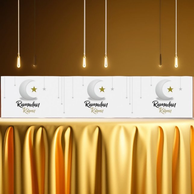 Ramadan Kareem Crescent Design - Islamischer Mubar Wasserflaschenetikett (Von Creator hochgeladen)