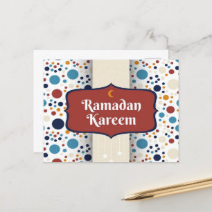 Ramadan Kareem Crescent Postkarte