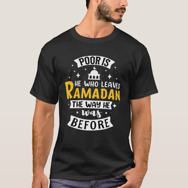 Ramadan Kareem Fasting  For Muslim Islamic  Idea   T-Shirt (Vorderseite)