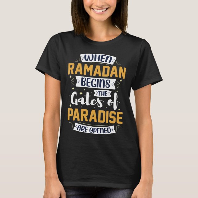 Ramadan Kareem Fasting  For Muslim Islamic  Idea T-Shirt (Vorderseite)