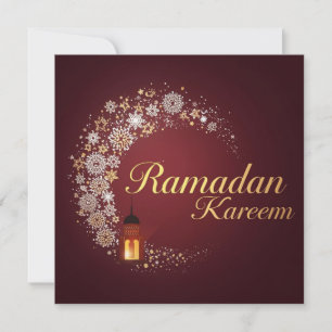 Ramadan Kareem Feiertag Personalisierte moderne Ka Feiertagskarte