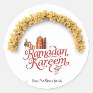 Ramadan Kareem Feiertag Runder Aufkleber