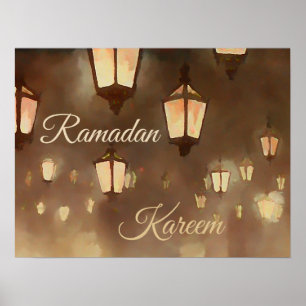 Ramadan Kareem - Gemälde mit Lamparden Poster