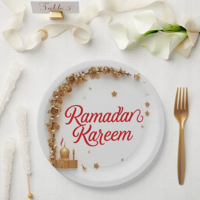 Ramadan Kareem Geschenk-Sticker zur Feier  Pappteller (Hochzeit)
