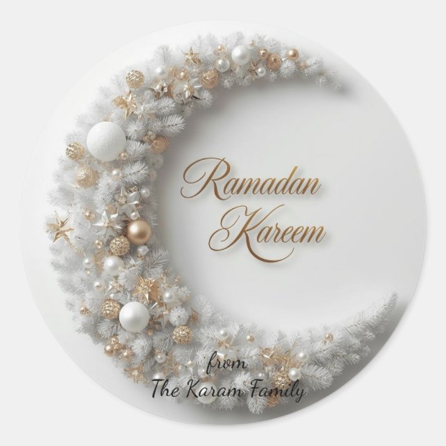 Ramadan Kareem-Geschenk-Sticker zur Feier Runder Aufkleber (Vorderseite)