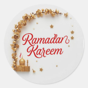 Ramadan Kareem Geschenk-Sticker zur Feier Runder Aufkleber