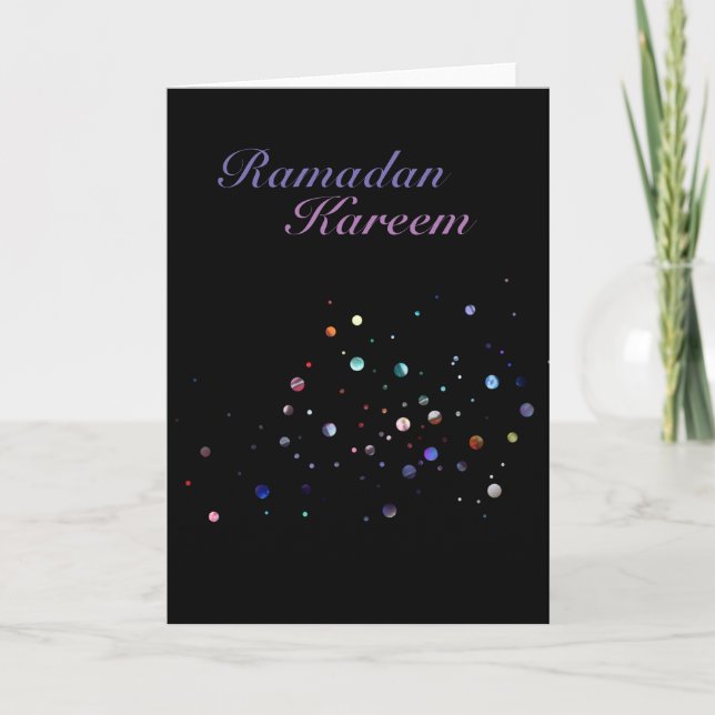 Ramadan Kareem Glitzer Karte (Vorderseite)