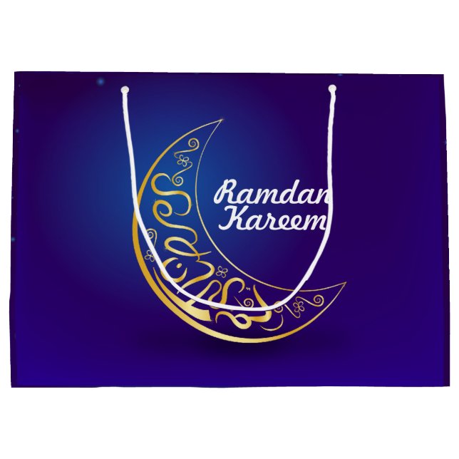 Ramadan Kareem Große Geschenktüte (Rückseite)