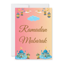Ramadan‑Kareem‑Grußkarte, einfache Grußkarte