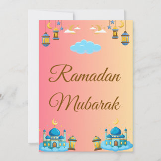 Ramadan‑Kareem‑Grußkarte, einfache Grußkarte Karte