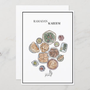 Ramadan Kareem Grußkarte, Geschenkkarte Einladung