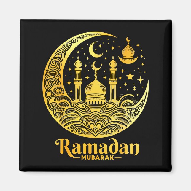Ramadan Kareem Happy Fasting Ramadan Mubarak Islam Magnet (Vorne)