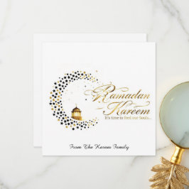 Ramadan Kareem holiday  Elegant  Card Dankeskarte