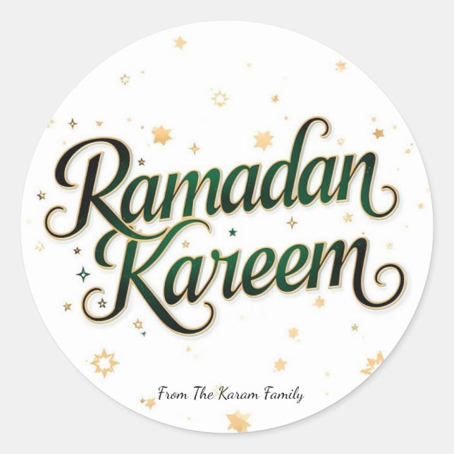 Ramadan Kareem holiday  Runder Aufkleber (Vorderseite)