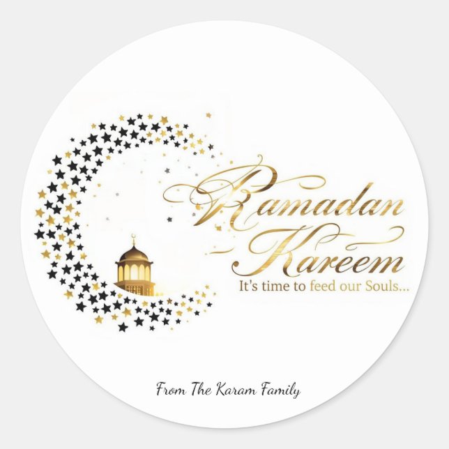 Ramadan Kareem holiday  Runder Aufkleber (Vorderseite)