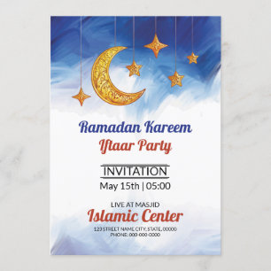 Ramadan Kareem Iftaar Party Flyer Einladung