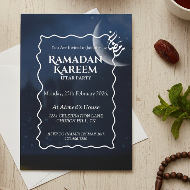 Ramadan Kareem Iftar Invitation Personalized Einladung (Von Creator hochgeladen)