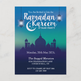 Ramadan Kareem Iftar Party Invitation Postkarte