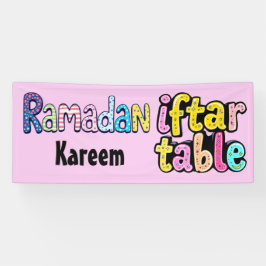 Ramadan Kareem - Iftar-Tisch Banner