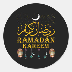 Ramadan Kareem islamischer Fasting für Runder Aufkleber
