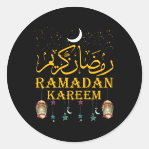 Ramadan Kareem islamischer Fasting für Runder Aufkleber