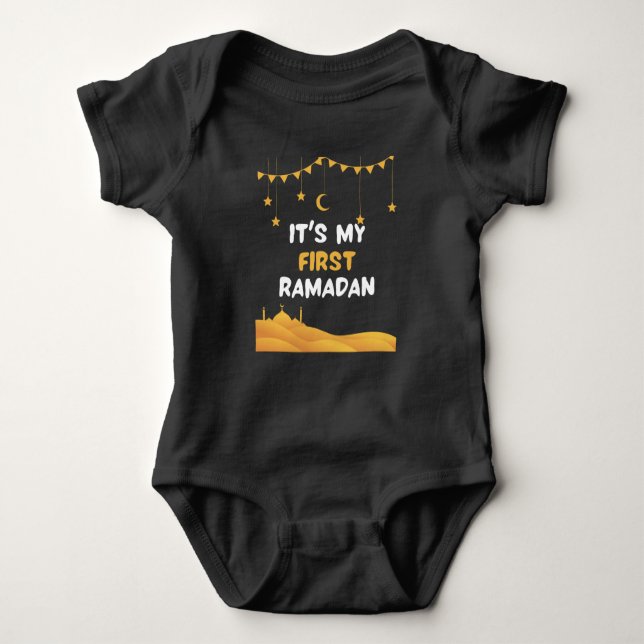 Ramadan Kareem ist meine erste Islamislam Baby Strampler (Vorderseite)