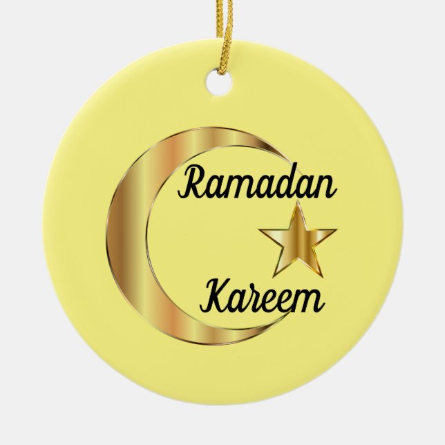Ramadan Kareem Keramik Ornament (Vorne)