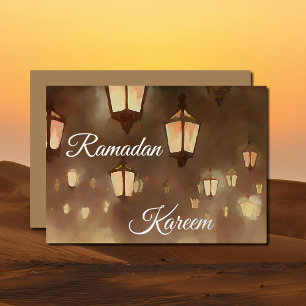 Ramadan Kareem - Malerei mit Lampen Folieneinladung