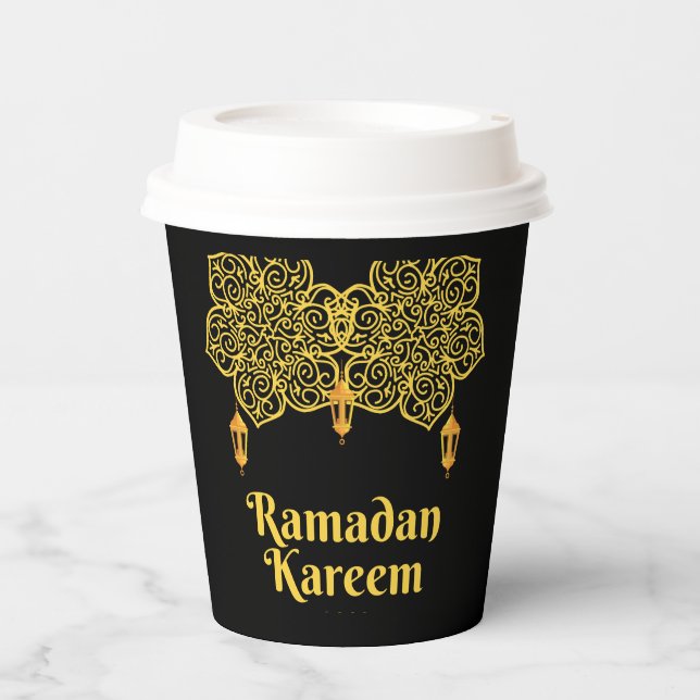Ramadan Kareem Meaning - Eid Mubarak 2026   Pappbecher (Vorderseite)
