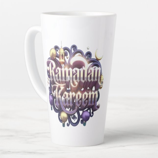 Ramadan Kareem Milchtasse (Linke Ecke)