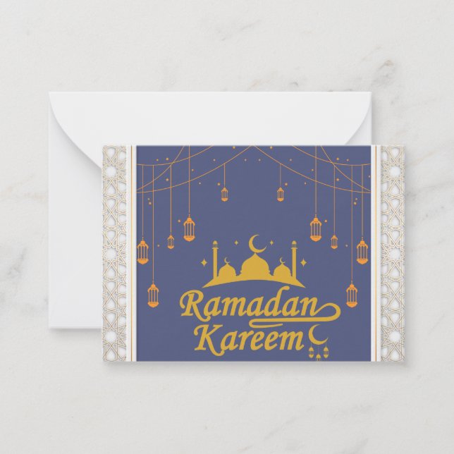 Ramadan Kareem Mitteilungskarte (Vorderseite)