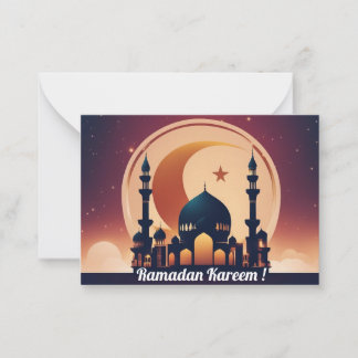 Ramadan Kareem ! Mitteilungskarte