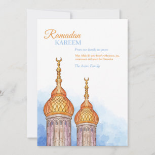 Ramadan Kareem Mosque Holiday Card Feiertagskarte