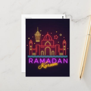 Ramadan Kareem Mosque Postcard Postkarte
