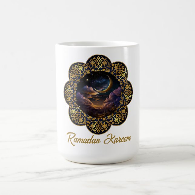 RAMADAN KAREEM MUBARAK 2024 EID MUBARAK KAFFEETASSE (Mittel)