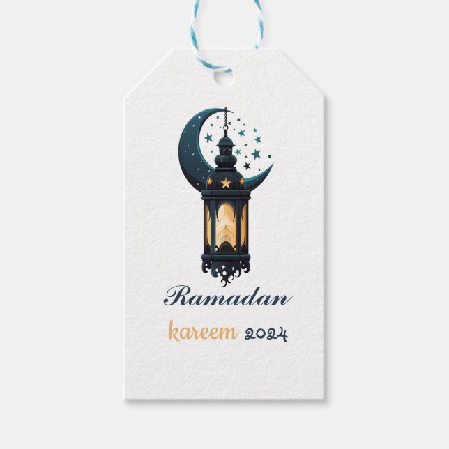 Ramadan Kareem Mubarak Lantern ramadan 2024 Geschenkanhänger (Vorderseite)
