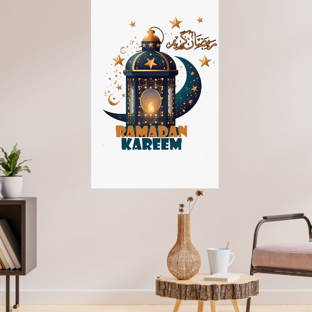 Ramadan Kareem Mubarak Lantern ramadan 2024 Poster (Wohnzimmer 3)