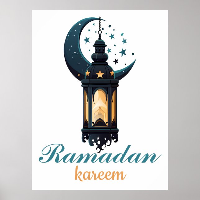 Ramadan Kareem Mubarak Lantern ramadan 2024 Poster (Vorne)